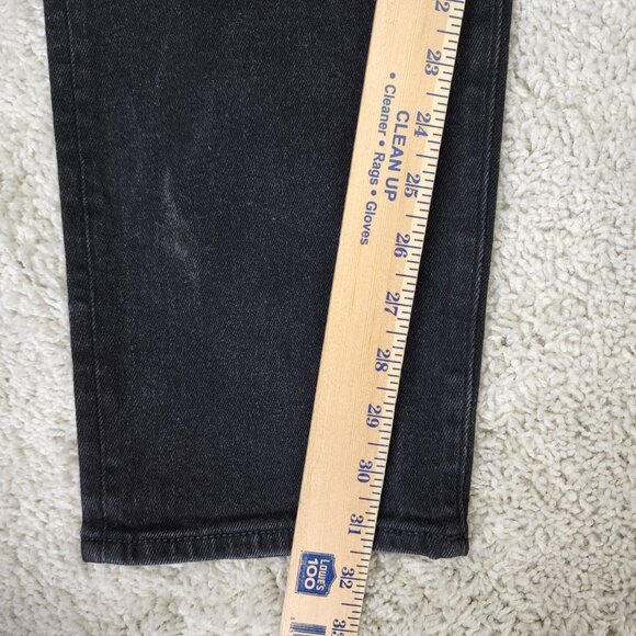 Madewell Men's Jeans 36 X 34 Charcoal Black Relaxed Taper Medium Wash Faded USA - Picture 5 of 8